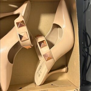 Mix No. 6 Women's Beige Studded Mules